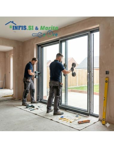Installazione Alzante Scorrevole (Grandi Vetrate)